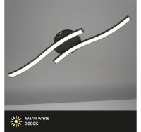 LED Deckenleuchte Frame, Schwarz, 12 Watt, 3000K, 55,5 x...