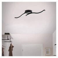 LED Deckenleuchte Frame, Schwarz, 12 Watt, 55,5 x 12 x 7 cm – Briloner