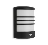 Telefunken LED Außenwandleuchte 12W Bewegungsmelder Dämmerungssensor IP44 Schwarz