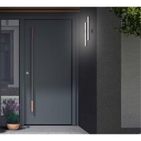 Telefunken  LED Außenlampe 8W 2-flammig IP44 Wandleuchte Schwarz
