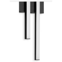 Telefunken  LED Außenlampe 8W 2-flammig IP44 Wandleuchte Schwarz