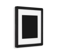 Telefunken LED Außenwandleuchte 15W Backlight-Effekt Dekorelement Eckig IP44 Schwarz