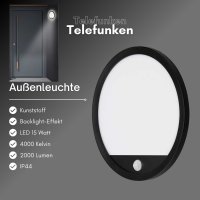 Außenleuchte Telefunken Außenlampe LED 15W...