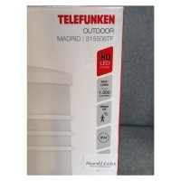 Telefunken  Außenlampe LED 12W Sensor Wandleuchte Weiß