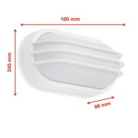 Telefunken  Außenlampe LED 12W Außenwandleuchte Weiß