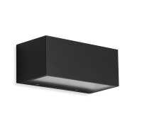 Telefunken  Außenlampe LED 6W Glasabdeckung Wandleuchte Schwarz