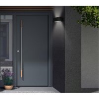 Telefunken  Außenlampe LED 6W Glasabdeckung Wandleuchte Schwarz