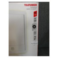 Telefunken  Außenlampe LED 15W Wandleuchte IP44 Sensor Backlight-Effekt Eckig Weiß