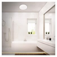 LED Deckenleuchte Splash, Weiß, 12 Watt, IP44, Ø 28,8 cm – Briloner