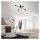 LED Deckenleuchte Kuglo, Schwarz, 4x60W (exkl.), 66 x 44,5 x 18,5 cm – Briloner