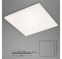 Briloner  Frameless LED Panel 38W Dimmbar Fernbedienung Quadratisch Weiß