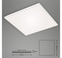 LED Deckenleuchte Panel Frameless, Weiß, 38 Watt, 3000 – 6500K, dimmbar – Briloner
