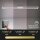 Briloner Deckenleuchte Frame LED 20W Stufendimmbar Deckenlampe Nickel-Matt