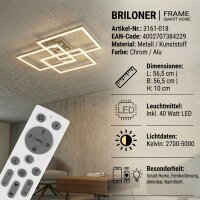 Deckenleuchte Briloner Deckenlampe LED 40W SmartHome...