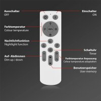 Deckenleuchte Briloner Deckenlampe LED 40W SmartHome Fernbedienung