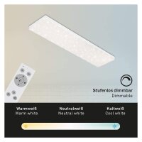 Briloner Frameless LED Panel 100 cm Weiß, dimmbar...