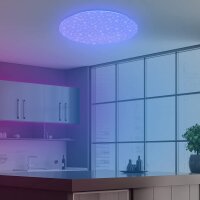 Deckenleuchte Briloner Sternenhimmel Deckenlampe WIFI App-Steuerung RGB SmartHome