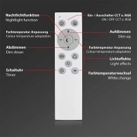 Deckenleuchte Briloner Sternenhimmel Deckenlampe WIFI App-Steuerung RGB SmartHome