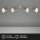 Deckenleuchte Briloner 4xE14 79CM Deckenlampe Schwenkbar Strahler Metall Spot Silber Weiß