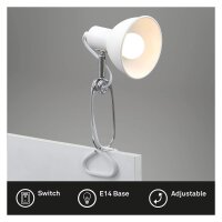 Briloner  Fix Klemmlampe Schwenkbar Spot Weiß