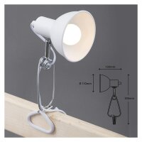 Briloner  Fix Klemmlampe Schwenkbar Spot Weiß