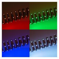 LED-Stripe LED RGB Lichtband, 300 cm, 12 Watt, dimmbar, mit Fernbedienung – Briloner