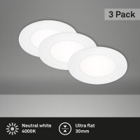 Briloner Flat In LED Einbaulampe 3er Set...