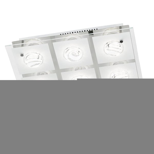 Deckenleuchte Wofi Tyra LED Deckenlampe dimmbar Glas