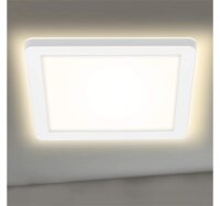 Briloner Frankfurt LED Außenleuchte 8W IP44 Backlight-Effekt Quadratisch Weiß