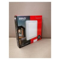 Briloner Frankfurt LED Außenleuchte 8W IP44 Backlight-Effekt Quadratisch Weiß
