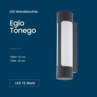 Au&szlig;enleuchte Eglo Tonego LED Wandlampe IP44...