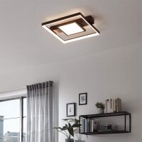 Deckenleuchte Briloner Frame LED Schwarz Lichteffekt Deckenlamp