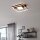 Deckenleuchte Briloner Frame LED Schwarz Lichteffekt Deckenlamp