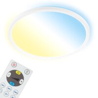 Deckenlampe Briloner Slim Panel LED 18W Fernbedienung Backlight