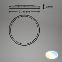 Deckenlampe Briloner Slim Panel LED 18W Fernbedienung Backlight