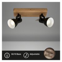 Strahler Briloner  Abbo Deckenlampe Spot Schwenkbar Holz...