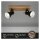 Strahler Briloner  Abbo Deckenlampe Spot Schwenkbar Holz Schwarz