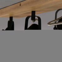 Strahler Briloner Holz Schwarz Metall 3 flammig Spot Deckenlampe Deckenleuchte