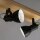 Strahler Briloner Holz Schwarz Metall 3 flammig Spot Deckenlampe Deckenleuchte