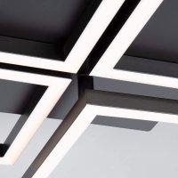 Deckenleuchte Briloner LED 48W Frame stufen dimmbar schwarz