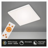 LED Deckenleuchte Frameless, Weiß, 12 Watt, dimmbar, CCT einstellbar – Briloner
