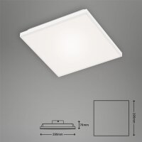 LED Deckenleuchte Frameless, Weiß, 12 Watt, dimmbar, CCT einstellbar – Briloner