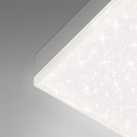 Briloner LED Deckenleuchte 24W Frameless Sternenhimmel Panel CCT Fernbedienung Dimmbar Deckenlampe Eckig Weiß