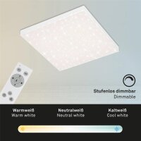 LED Deckenleuchte Frameless, Weiß, 24 Watt, dimmbar, CCT einstellbar – Briloner