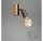 Briloner  Wood Basic Wandlampe 1-flammig Spot Schwenkbar Strahler Holz Gunmetal