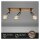 Deckenleuchte Briloner Wood Basic Deckenlampe 3-flammig Spot Schwenkbar Strahler Holz Gunmetal