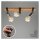 Deckenleuchte Briloner Wood Basic Deckenlampe 3-flammig Spot Schwenkbar Strahler Holz Gunmetal
