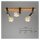 Deckenleuchte Briloner Wood Basic Deckenlampe 3-flammig Spot Schwenkbar Strahler Holz Gunmetal