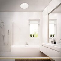 LED Deckenleuchte Splash, Weiß, 10 Watt, IP44, Ø 22 cm – Briloner