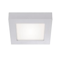 Aufbauleuchte Briloner Einbauleuchte LED Sky 2 in 1 Silber Eckig neutralweiß